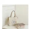 Bolsa de Lona Portátil con un Diseño Elegante, Bolso de Hombro Sencillo para Salidas, Bolso de Mano Compacto, Engrosado para el Viaje Diario, Bolsa para el Almuerzo para el Trabajo