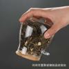 Frasco de Almacenamiento de Vidrio Transparente Bote para Té Almacenamiento Frasco Sellado Frasco para Condimentos para Té de Flores Frasco para Especias para Fruta Seca Sellado a Prueba de Humedad