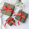 Em estoque Natal Seguro Feriado Festivo Retrô Verde Batom Caixa de Presente Fita Pequeno Presente Embalagem para Joias