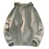 Moletom com Capuz Estilo Americano Pesado com Forro de Fleece Lazy Chic para Homens, Marca Tendência, Jaqueta Oversized de Alto Padrão para Outono e Inverno