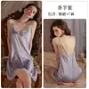 Novos Pijamas Sexy para Mulheres, Tentação de Renda, Suspensórios de Primavera e Outono Incluindo Camisola, Saia Fina de Seda Gelada de Verão, Conjunto Completo Ll76