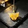 Colgante de Jade Amarillo Dragón Natural Múltiples Estilos Hueco Hebilla Ping An Tarjeta de Paisaje Guanyin Buda Colgante de Jade Suministro Directo de Fábrica Venta al por Mayor
