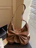 Bolsa de Hombro Grande con Lazo Grande y Ribete de Encaje Artístico Retro Transfronterizo, Bolsa Cruzada Casual de Gran Capacidad para Estudiantes y Viajeros
