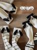 Calcetines para Niños Máquina Todo en Uno Sin Costuras Bordar Otoño e Invierno 2025 Nuevos Calcetines Rayados Perro Estéreo para Hombres y Mujeres, Calcetines de Moda al por Mayor