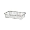 Cesta de drenaje para lavar verduras de acero inoxidable 304 para fregadero de cocina, cesta de malla, tazón para frutas y verduras de fregadero, estante retráctil para almacenamiento de vajilla