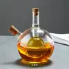 Embalaje de Algodón Perlado Transfronterizo Botella Sellada Transparente de Vidrio de Borosilicato para Salsa de Soja, Vinagre, Condimento Olla de Aceite Engrosada de Alto Valor de Color