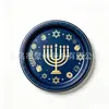 Novo Tema de Hanukkah Pratos de Papel com Velas Azuis Guardanapos Utensílios de Mesa para Reunião de Festa Suprimentos de Decoração Conjunto de Arranjo