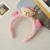 Faixa de Cabeça de Urso com Cabeça de Coração Desenho Animado para Mulheres Lavarem o Rosto e Aplicarem Máscara Facial, Doce e Fofa, Fabricante Atacadista de Faixas de Cabeça e Acessórios de Cabelo