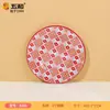 Wuhe A5 Material Cruzamento Alimentício Melamina Louça Estilo Folclórico Série Luxo Leve Retrô Conjunto de Tigelas, Pratos, Travessas e Copos