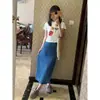 Camiseta Corta Blanca de Manga Corta con Hombro Normal, Estilo Ins de Chica Picante Estilo Americano, Floral de Nicho para Mujer, Estilo Universitario de Verano, Rejuvenecedora, Ajustada
