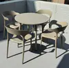 Mesa de Balcón para Exteriores, Mesa Redonda Pequeña de Acero al Carbono Resistente al Sol y la Lluvia para Patio Exterior, Jardín, Tienda de Té con Leche, Uso en Exteriores