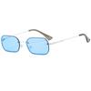 Gafas de metal de montura completa de personalidad simple para hombre y mujer, gafas de sol para viaje y conducción