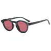 Montura Redonda de Moda Estilo Europeo y Americano Retro Casual Unisex Tendencia para Exteriores Protección Solar Gafas de Sol de Alta Gama