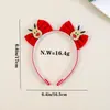 Accesorios Europeos y Americanos Transfronterizos Nuevos para el Cabello Infantil Fiesta Navideña Papá Noel Reno Lazo Diadema Diadema para Niñas