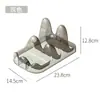 Estante de Doble Capa para Tapa de Olla y Tabla de Cortar de Lujo Ligero, Estante Transparente para Escurrir Espátulas y Cucharas en Encimera de Cocina, Estante de Almacenamiento para Tabla de Cortar