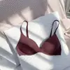 Ropa interior simple estilo japonés de verano para mujer, Sujetador estudiantil delgado sin costuras, Sujetador inalámbrico de una pieza, Sujetador para niña joven