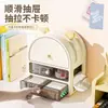 Caixa de Armazenamento de Mesa Tipo Gaveta, Porta-Canetas e Papelaria de Mesa para Escritório, Organizador de Itens Diversos, Caixa de Armazenamento Multicamadas para Cosméticos