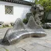 Procesos de Fábrica de Origen y Personaliza Galería Fortaleza Espiritual Pequeños Adornos de Paisaje Exterior Grandes Esculturas de Acero Inoxidable