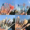 Ins Macaron 8 Mini Pincel Portátil Bom Armazenamento Sombra Blush Pincel Sobrancelha Pincel Maquiagem Conjunto Pincel Meninas Paridade