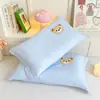 Funda de almohada infantil bordada de toalla de algodón 30X50 Algodón puro Funda de almohada para bebé individual 40X60 Funda de protector de almohada para estudiante