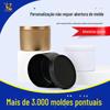 Caixa de metal redonda transfronteiriça personalizada, pequena embalagem de folha de flandres, caixa de ferro, 8 onças, pote de vela de cera de soja, caixa de folha de flandres