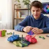 Estrella para Aliviar el Estrés Impresa en 3D Ilusión Óptica Plegable Juguete Educativo Infantil Torre de Zanahoria Poligonal Espiral Tridimensional Escritorio