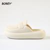 Eva Cómodos Zapatos Casuales Planos Slip-On de Otoño para Mujer para Uso en Exteriores, Mulas de Suela Blanda para Oficina, Zapatillas Cerradas de Punta