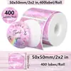 Amazon Pegatina de Etiqueta Térmica Láser Holográfica Océano 50x50mm Autoadhesiva Redonda Papel para Impresión Térmica