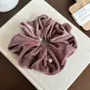 Nueva Diadema de Terciopelo Simple de Alta Gama con Bola Brillante de Alta Gama para Cola de Caballo Baja Cuerda para el Cabello Accesorios para el Cabello para Mujeres