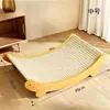 Placa de Arranhar para Gatos de Juta e Sisal, Resistente ao Desgaste, Não Solta Fiapos, Impede Gatos de Arranhar o Sofá, Protege Camas de Gatos, Almofada Integrada para Garras de Gato, Resistente a Arranhões
