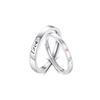 Anillo Star City Love You para Mujer Plata de Ley S925 Nicho No Caído Lujo Ligero de Alta Gama Estilo Ins Todo Combinable Anillo de Pareja