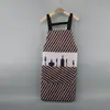 Fabricante Moda Creativa Hogar Rayas Impermeable y a Prueba de Aceite Delantal Limpieza Cocina Delgado Verano Delantal Venta al por Mayor