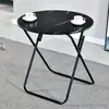 Mesa de comedor redonda pequeña plegable fabricante venta al por mayor para uso en el hogar en apartamentos pequeños y propiedades de alquiler, mesa redonda simple