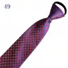 Venta al por mayor del fabricante Corbatas Rojas con Cremallera para Hombres y Mujeres, Vestimenta Formal de Negocios para Novio, Boda Estilo Coreano Corbata Rayada Perezosa Sin Corbata