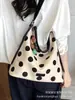 Bolsa de Bolinhas para Mulheres 2026 Nova Moda de Verão Tendência Bolsa Tote para o Dia a Dia Grande Capacidade Ombro Único Transversal Bolsa Saco