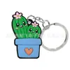 Llavero de Serie de Plantas Lindas de Dibujos Animados Colgante para Mochila Accesorios Llavero Colgante Lindo para Mochila Goma Suave de PVC