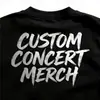 Camisetas Pesadas Personalizadas 200g para Comércio Exterior, Mercadorias de Tour, Eventos de Festivais de Música, Camisas Promocionais, Roupas de Grupo de Fãs com Gola Redonda