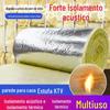 Rolo de lã de vidro feltro à prova de fogo e à prova de som lã de vidro grau uma quilha à prova de fogo interlayer isolamento de parede de algodão absorção de som Algodão