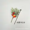 Agujas de Pino Artificiales, Bayas Navideñas, Bayas Rojas de Espuma, Piñas Naturales, Bayas Rojas Artificiales, Decoración para el Hogar, Exclusivamente para Suministro Transfronterizo