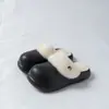 Pantuflas de Algodón de Color Sólido EVA para Mujer, Estilo Nuevo de Otoño e Invierno, para Interiores del Hogar, con Felpa Adicional, Antideslizantes, Impermeables, Cálidas
