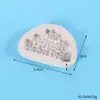 Molde de Silicone para Assar Bolo Letras Maiúsculas e Minúsculas em Inglês Cartão de Chocolate Feliz Aniversário Decoração de Bolo