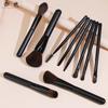 También color Nuevo juego de 10 brochas de maquillaje negras, juego completo con mango de madera, brocha para maquillaje, sombra de ojos, corrector, una generación de cabello