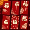 2027 Año del Cordero Sobre Rojo Creativo Brillo Mate Dibujo Animado Zodiaco Cien Yuan Mil Yuanes Sobre de Dinero de la Suerte para Año Nuevo