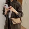 Colección Otoño/Invierno 2026: Bolso de Moda Versátil de Cuero Mate, Bolso de Oficina, Bolso Vintage de Cuero Suave, Bolso Cruzado Minimalista Tipo Bollo