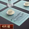 Manteles individuales de estilo occidental de lujo ligero para uso en el hogar y hoteles, modelo nuevo 2025 para platos, manteles aislantes del calor para mesa de PVC