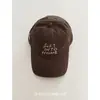 Boné de Baseball Bordado com Letra Estilo Luo Yuxiao para Mulheres, Novo Boné de Topo Macio com Aba Curva 2026 Primavera para Homens, Faz o Rosto Parecer Menor