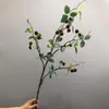 Considerable simulación estilo europeo de fruta silvestre pequeña fruta rica manzana pequeña decoración ramas de frutos rosa estilo campestre americano lichi albaricoque fruta