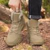 Zapatos de senderismo de invierno de talla grande transfronterizos, zapatos de esquí impermeables, zapatos de senderismo de suela gruesa transpirables y resistentes al desgaste para hombres