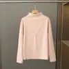 Camisa de manga comprida feminina com gola alta e costura em V invertido, veludo espesso, estilo western, para outono e inverno, combina com tudo, nova, preta