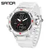 Reloj Deportivo Multifuncional Personalizado de la Fábrica de Relojes Sanda Procesamiento OEM Resistente al Agua Reloj Digital Personalizado Autorizado